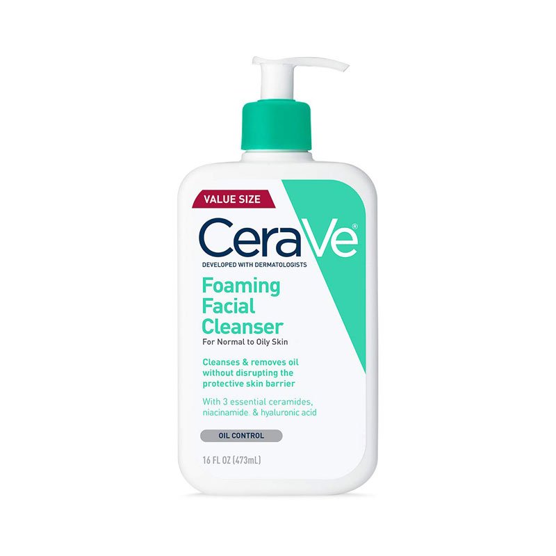 Cerave-Foaming-Cleanser-For-Normal-To-Oily-Skin CeraVe forming facial cleanser (473ml) made in USA 🇺🇸 - Image 1