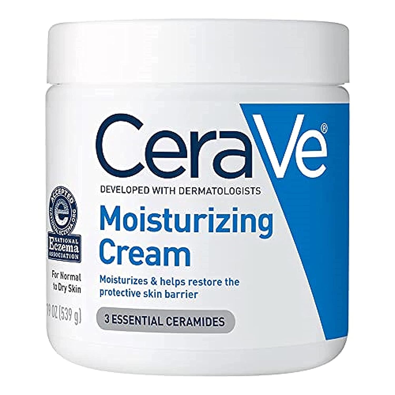 e0165852c9b56388e2ea682240d75fea CeraVe Moisturizing Cream(539gm) Normal To Dry Skin Made in USA 🇺🇸 - Image 1