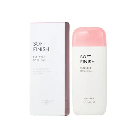 Missha All Around Safe Block Soft Finish Sun Milk SPF50+/PA+++ - 70ml Madein Korea 🇰🇷
